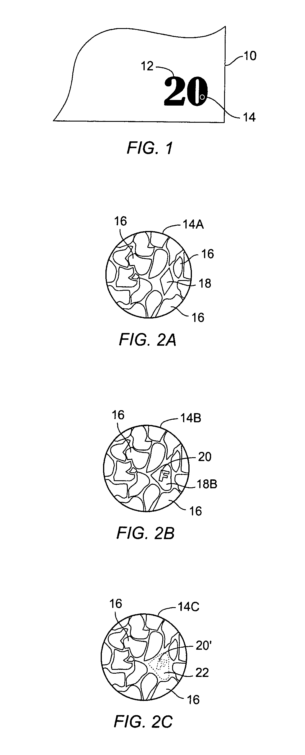 Flake for covert security applications