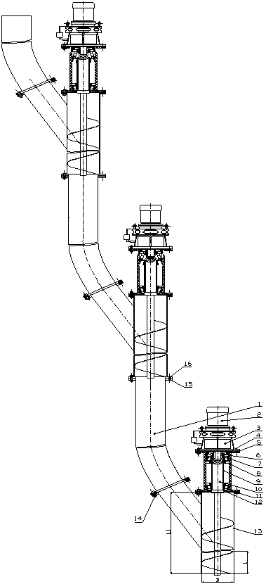 Vertical sludge cleaning equipment and its cleaning method