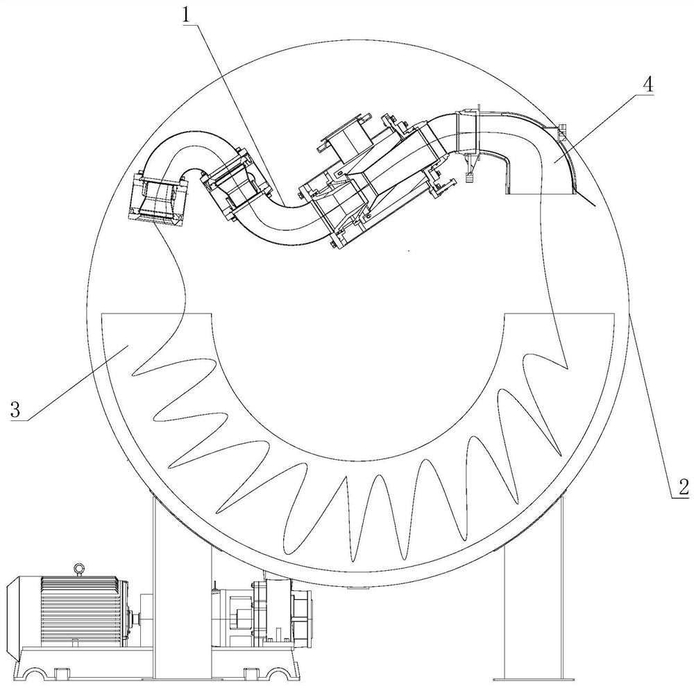 Cloth guide device and air-liquid cloth dyeing machine comprising same