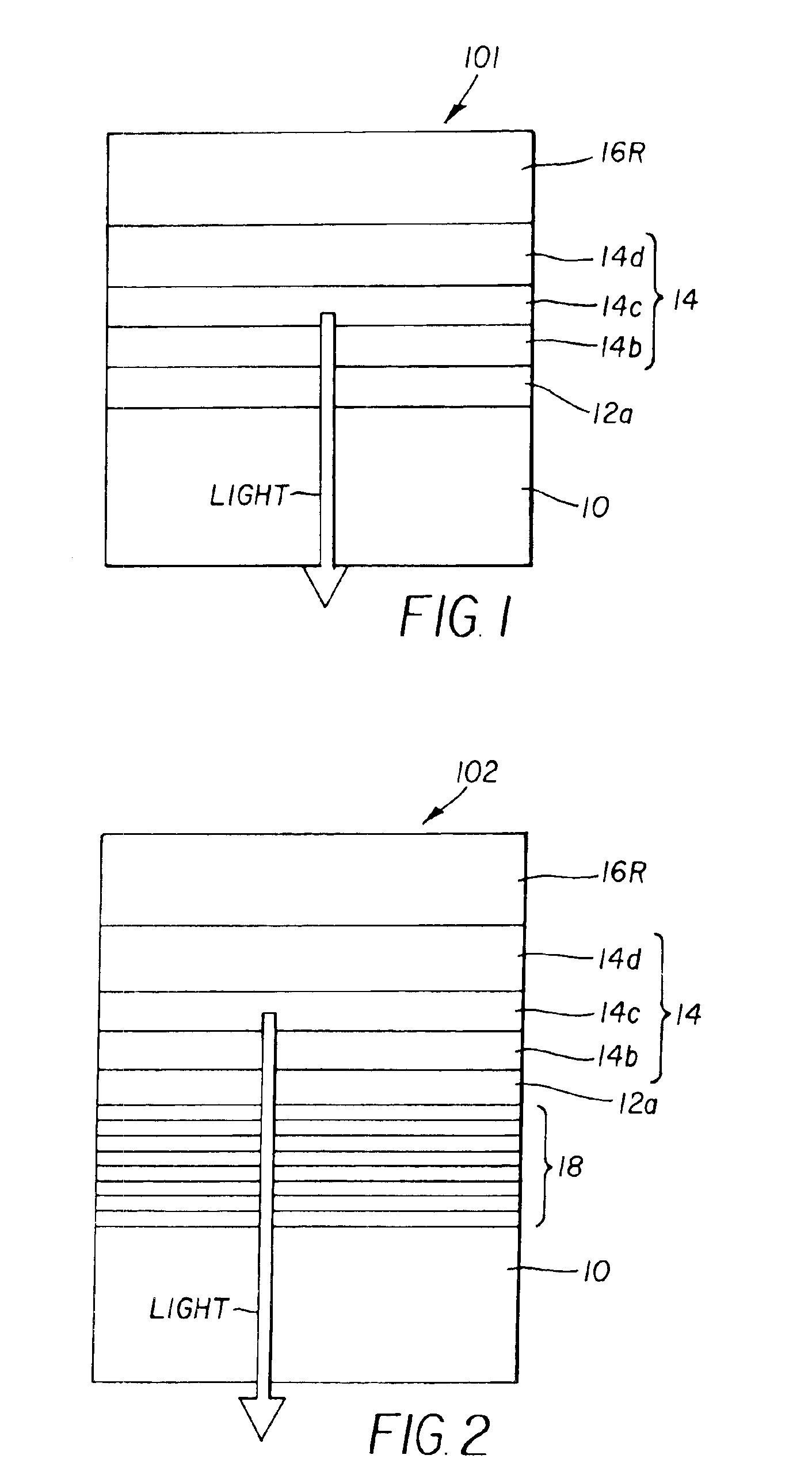 Microcavity OLED device