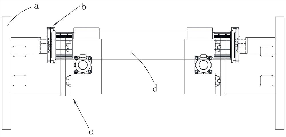 V-shaped drag positioning mechanism, material roll feeding device and material roll feeding positioning measurement method