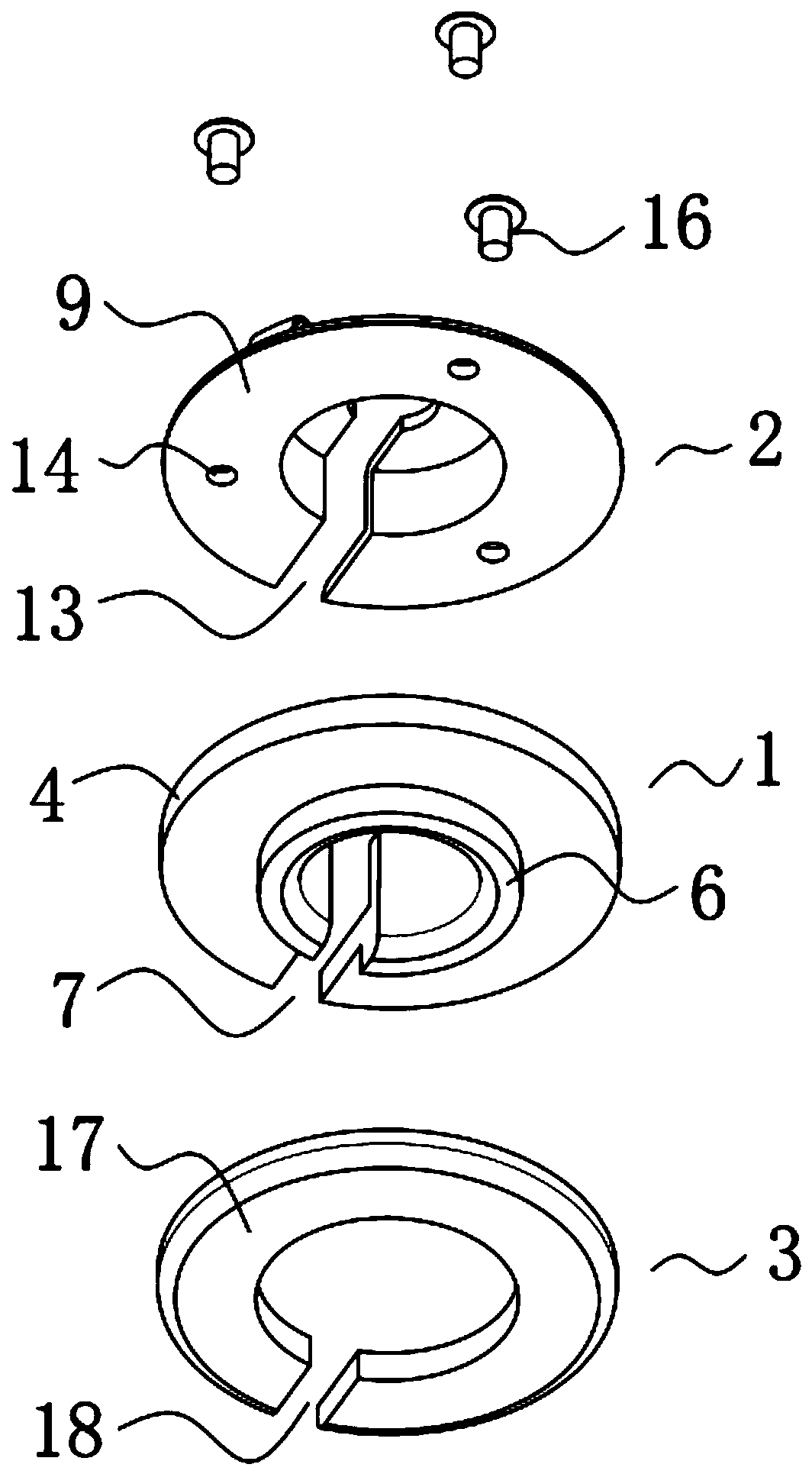 Infusion port injection holder fixing device