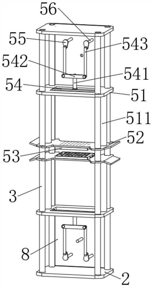 Anti-blocking needling machine capable of avoiding influence of fiber flock