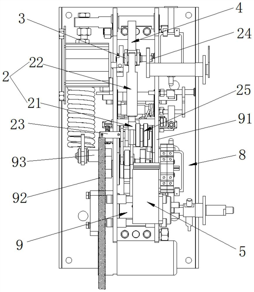 Single-phase circuit breaker transmission mechanism and operating mechanism with same