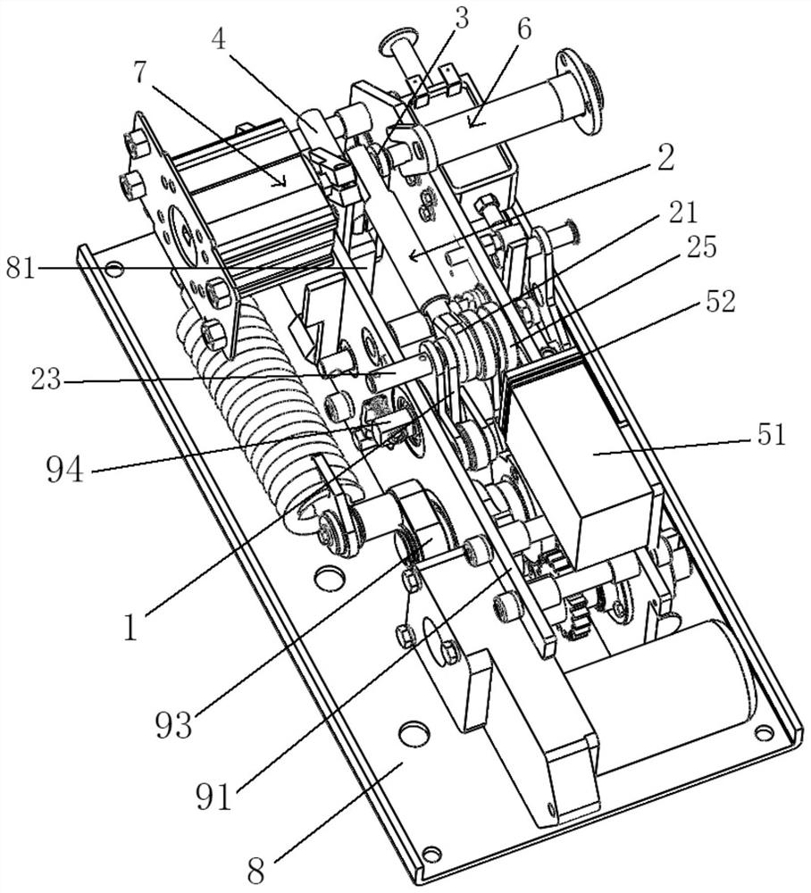 Single-phase circuit breaker transmission mechanism and operating mechanism with same