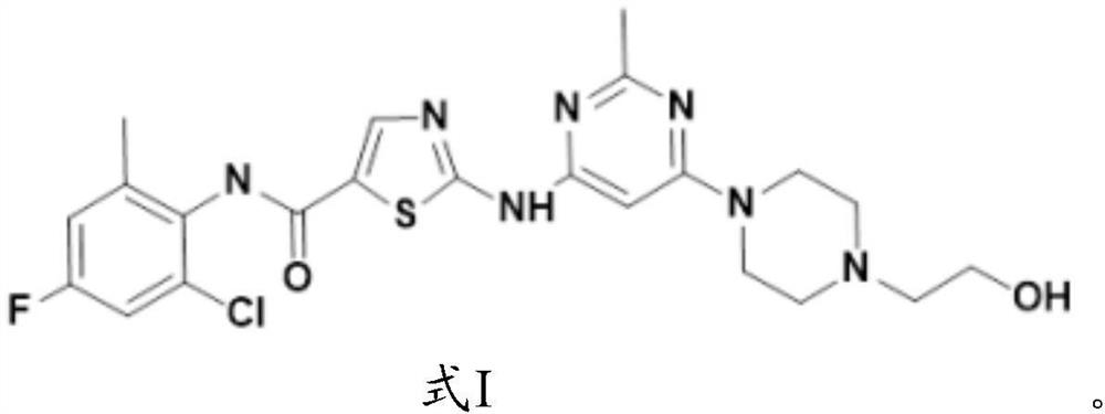 Application of fluorine-substituted 2-aminothiazole-5-aromatic carboxamide