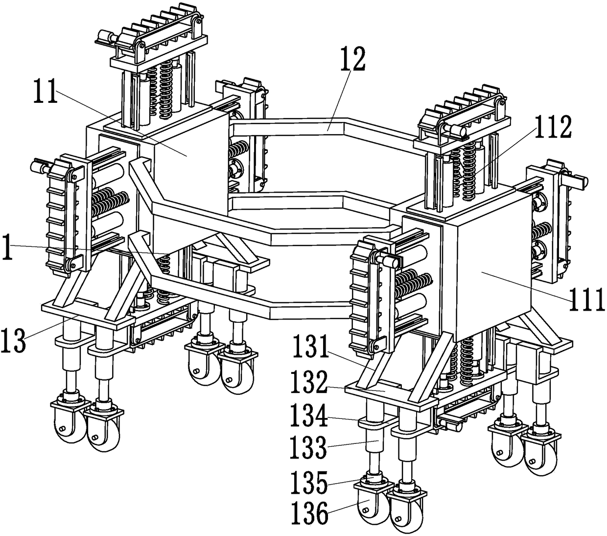 An integrated intelligent processing equipment for the inner wall of diesel pipeline