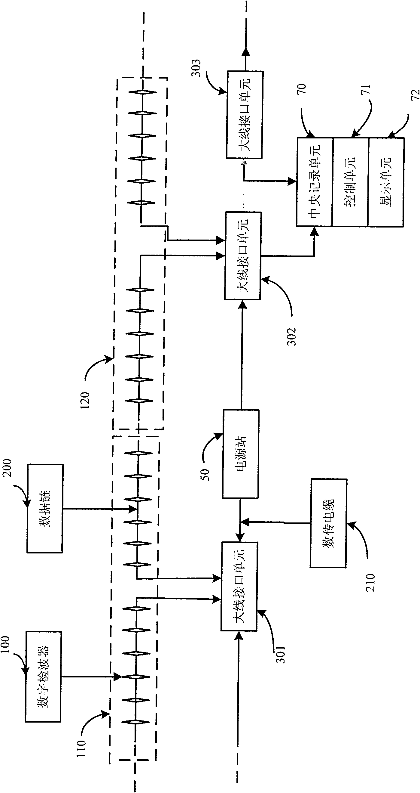 Seismic prospecting data collecting system