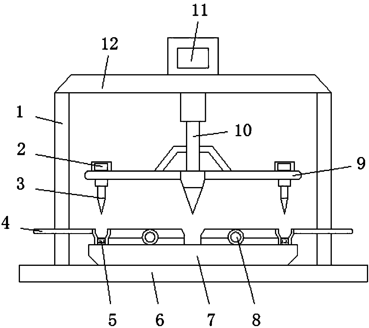 Electrocardiograph paper shearing device