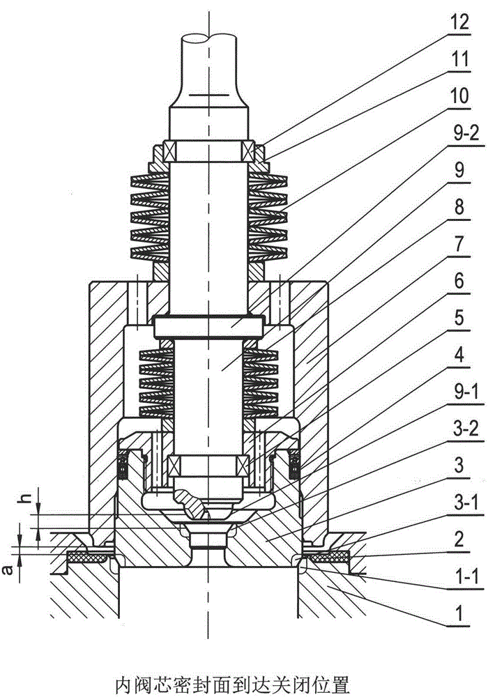 Double seal linkage pilot spool structure of high pressure differential valve