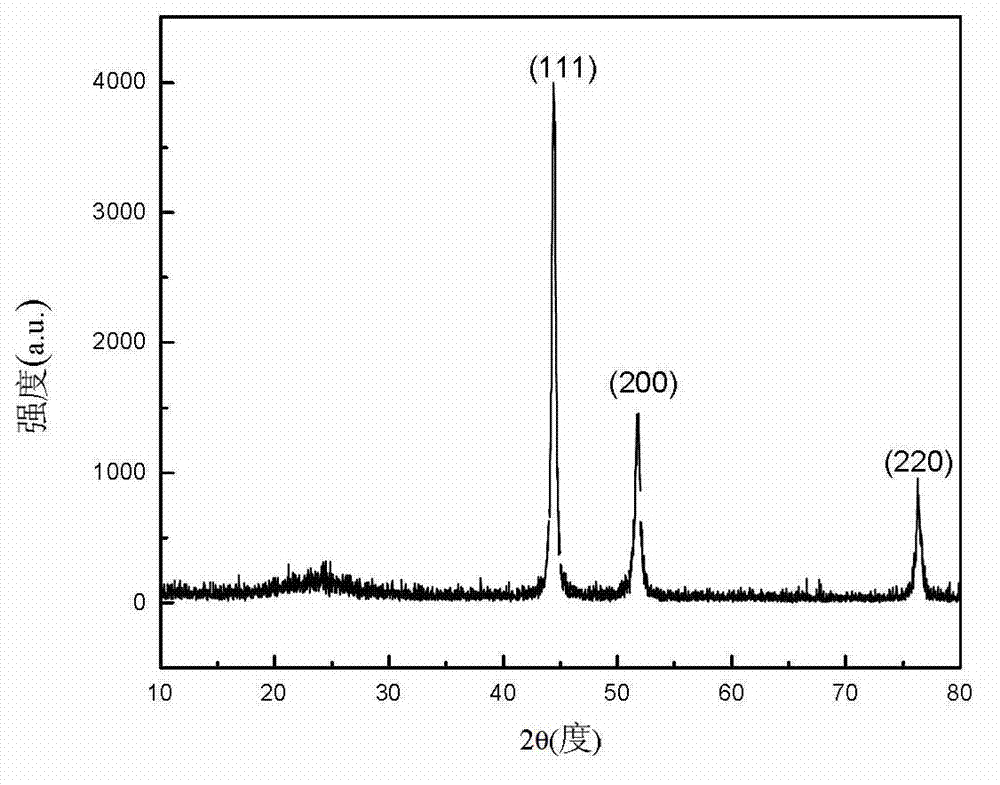 Method for preparing graphene/nickel nanocomposite material by utilizing gamma ray