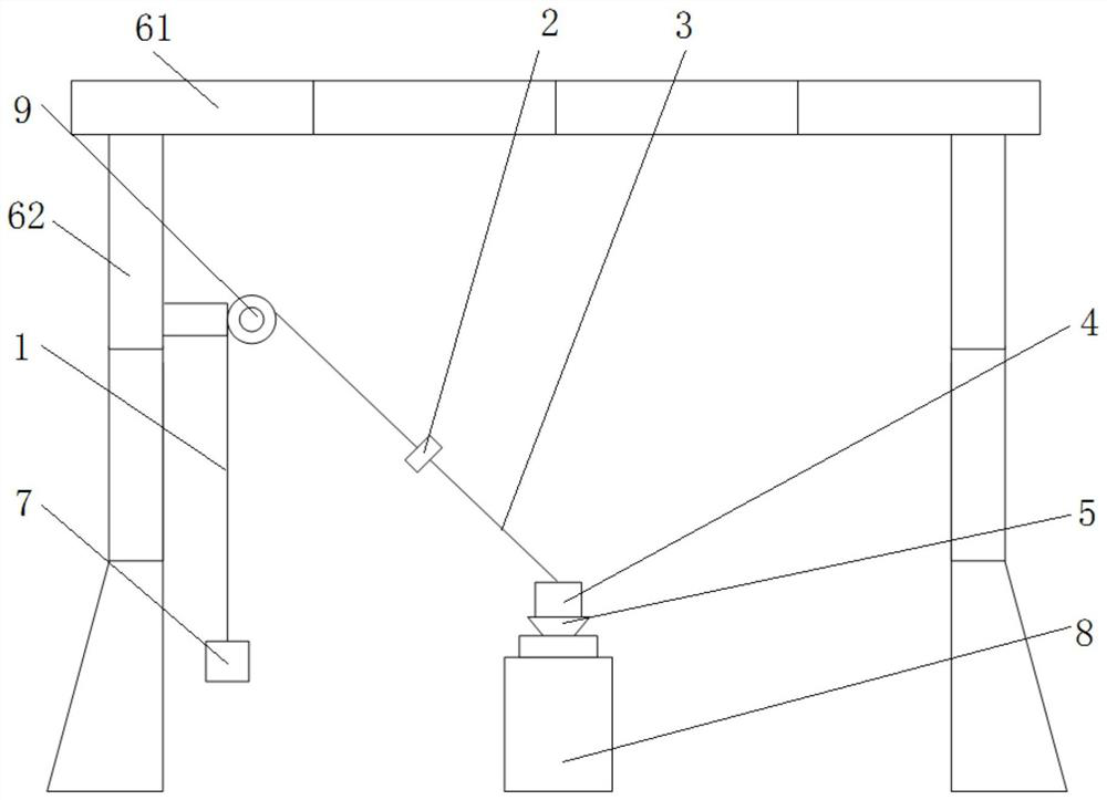 Rocket-borne equipment vibration test system and test method for loading prestress