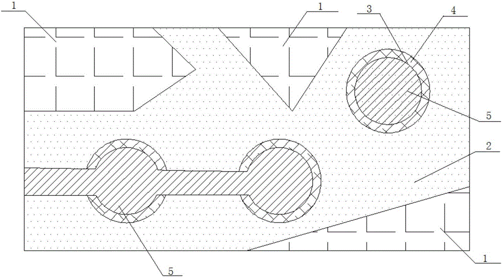 Crack pressure-sensitive solidification self-healing asphalt concrete, as well as preparation method and application method thereof