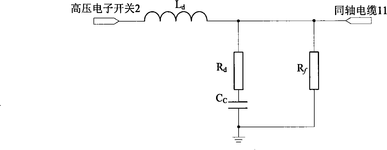 Switch apparatus back-arc medium recovery strength nanosecond continuous pulse measuring device and method thereof