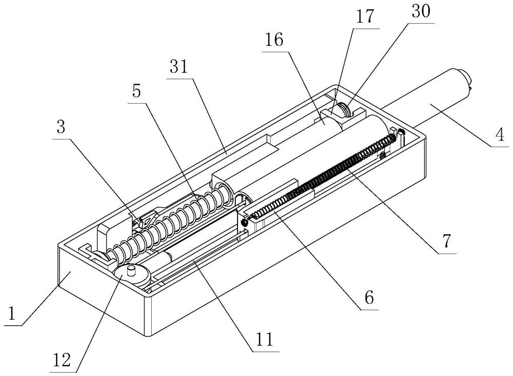 Energy storage rebound device with adjusting function