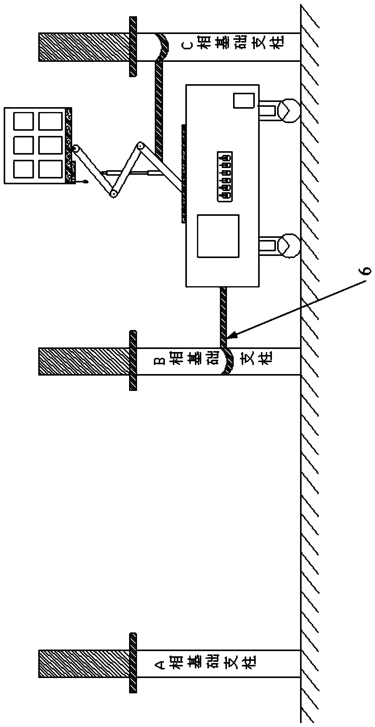 An auxiliary device for maintenance of electrical equipment