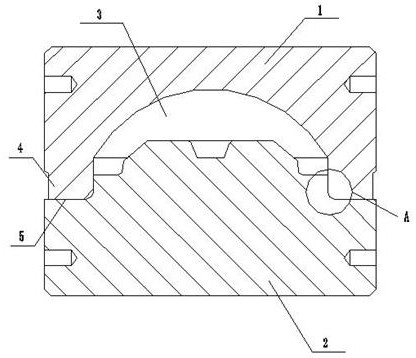 Butterfly-shaped cylinder bottom closed die forging structure