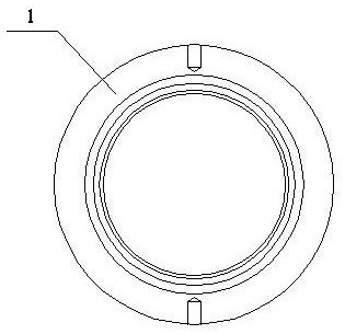 Butterfly-shaped cylinder bottom closed die forging structure