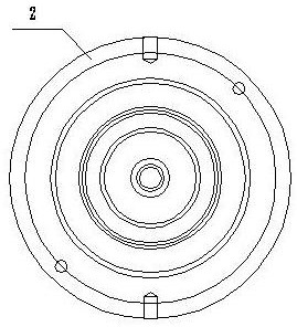 Butterfly-shaped cylinder bottom closed die forging structure