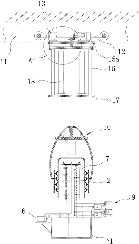 Automatic glaze spraying equipment for water storage tank of toilet