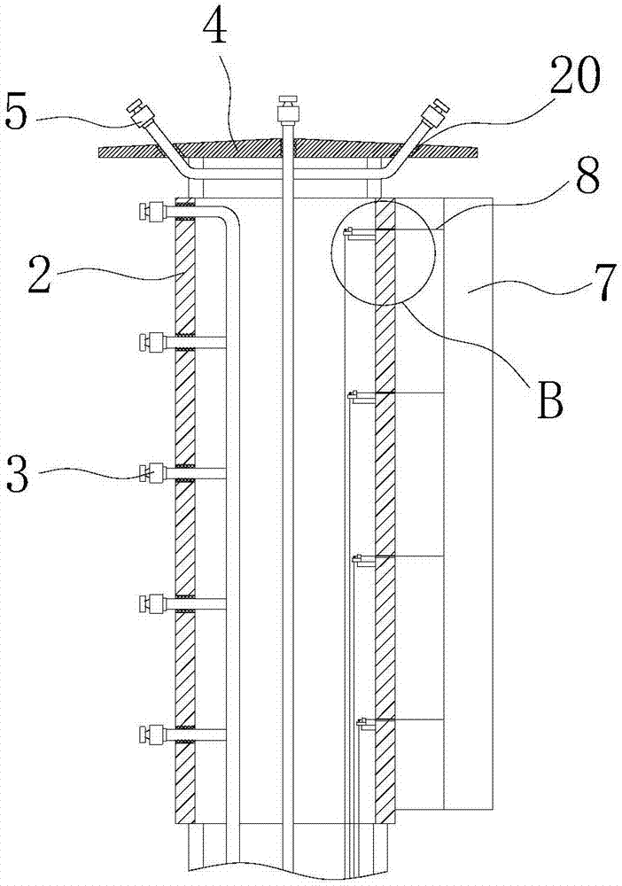 Automatic glaze spraying equipment for water storage tank of toilet