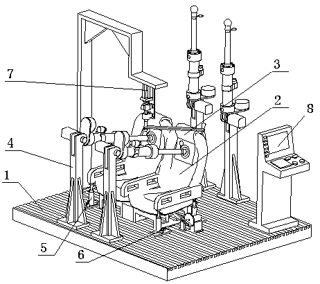 Dynamic vehicle seat reliability test device