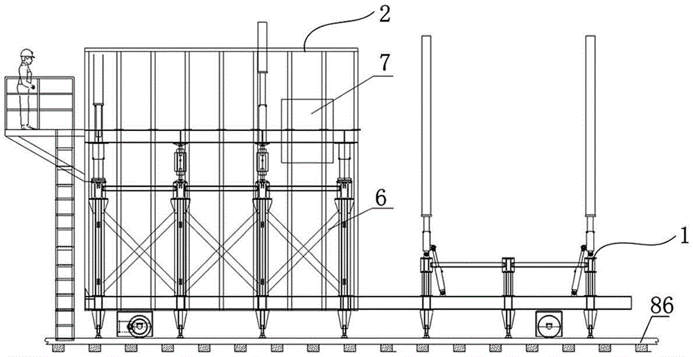 Tunnel underground excavation and lining construction trolley and tunnel underground excavation and lining construction method