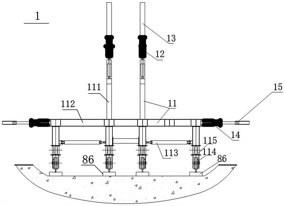 Tunnel underground excavation and lining construction trolley and tunnel underground excavation and lining construction method