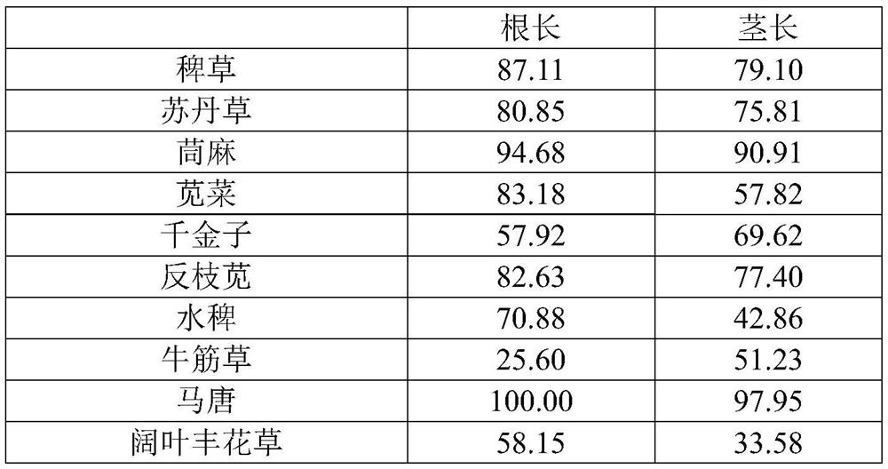 Application of piperlongumine in herbicide for preventing and controlling agricultural weed