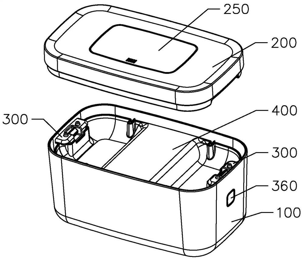 Wet tissue heater convenient to operate