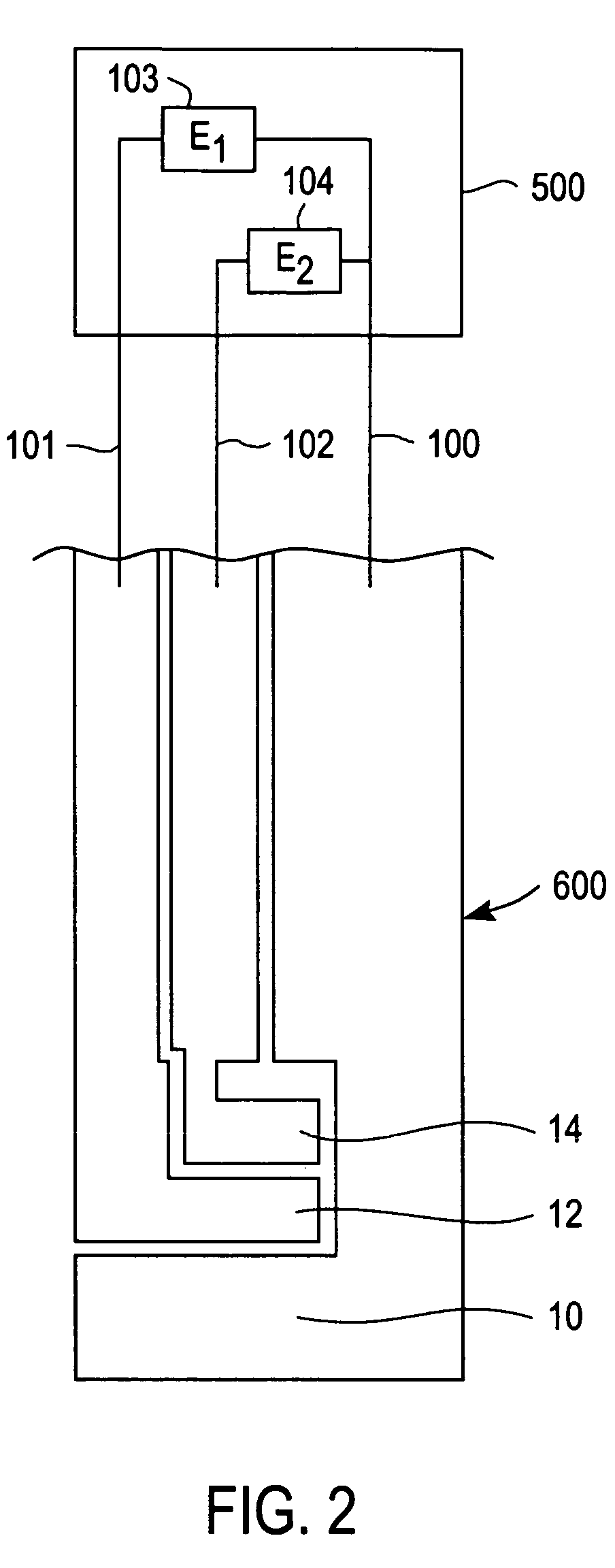 Meter for use in an improved method of reducing interferences in an electrochemical sensor using two different applied potentials