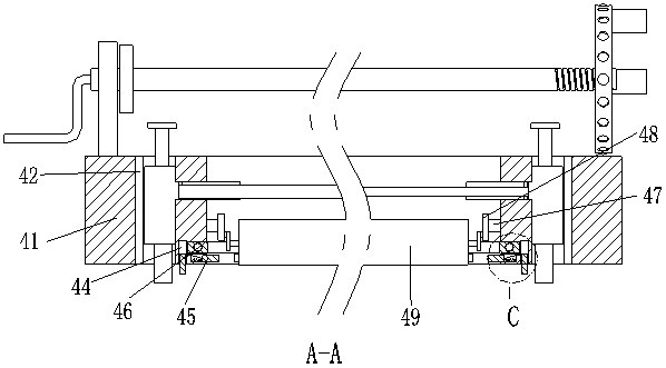 Surface film coating treatment device and film coating method after ceramic tiles are formed