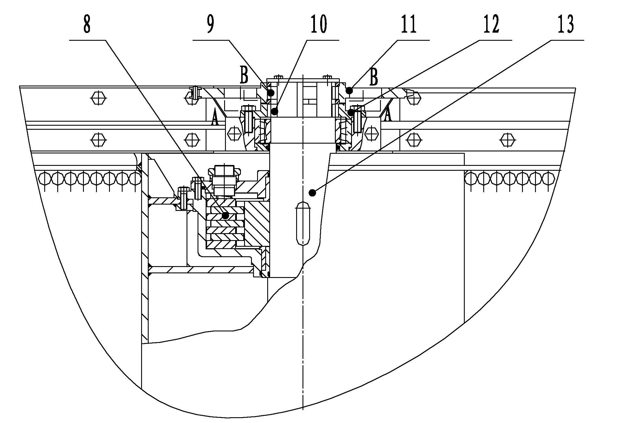 Integrated type rear-mounted guide wheel rope discharge and rope storage friction winch