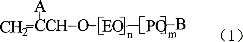 Superplasticiser for cement granule dispersion and its synthesis method