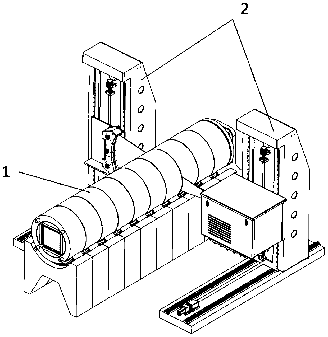 High-energy ct ultra-deep drilling and fracturing integrated engineering test equipment