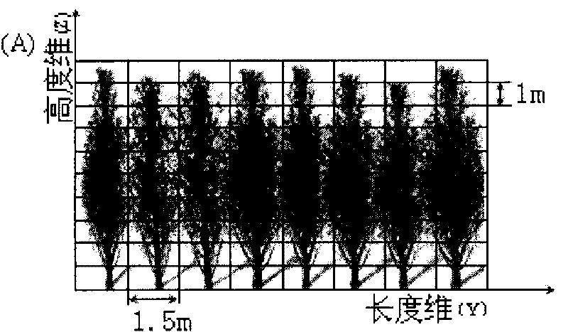 Method for measuring porosity of shelter belt