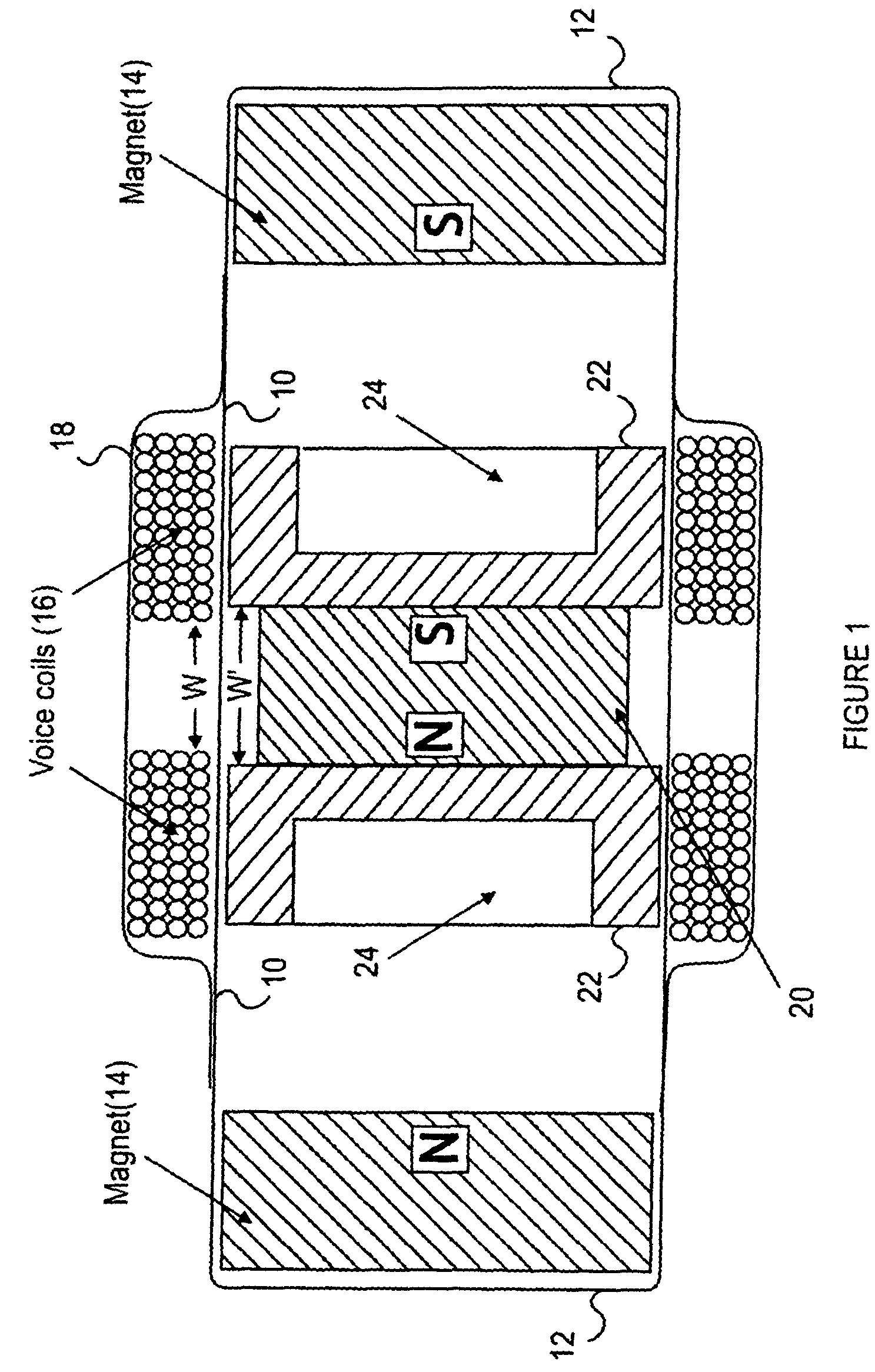 Electromagnetic motor to create a desired low frequency vibration or to cancel an undesired low frequency vibration