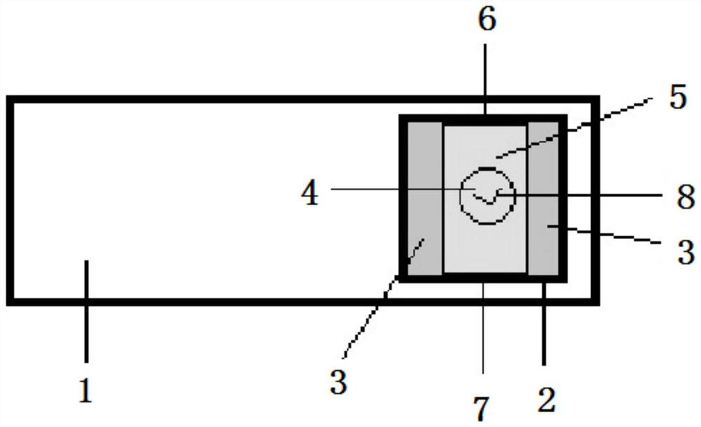 Asbestos standard test piece preparation device for polarizing microscope and test piece preparation method