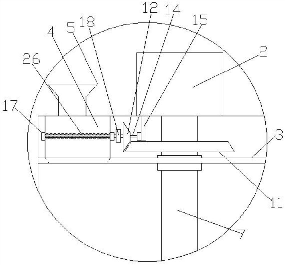 Feed mixing production device used for livestock breeding