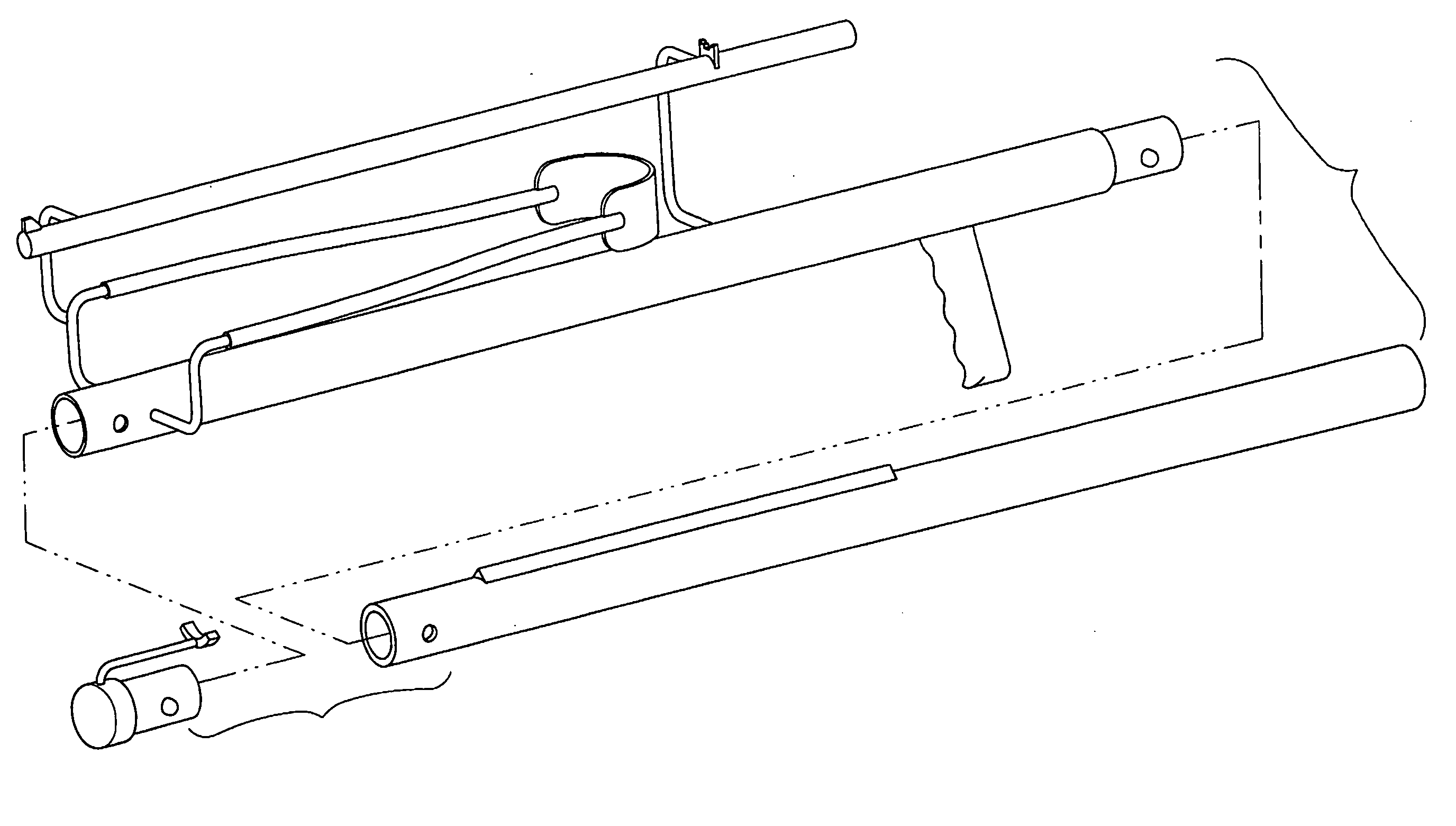 Sling shot blow gun combination device