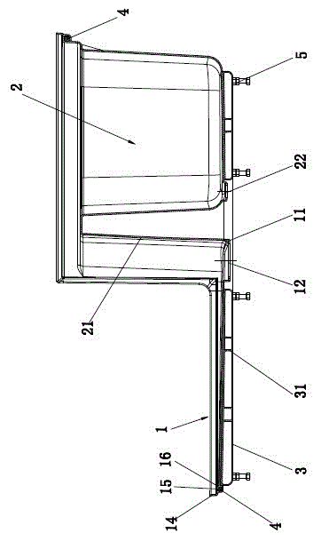 Bathtub-floor integrated super multi-coating (SMC) floor