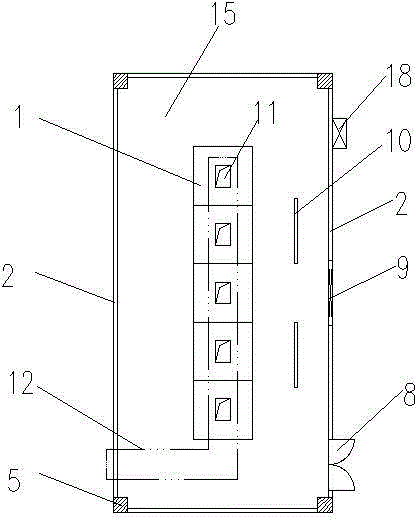 Modularization box type integral integrated electric control device for fuel gas power plant and installing method of modularization box type integral integrated electric control device