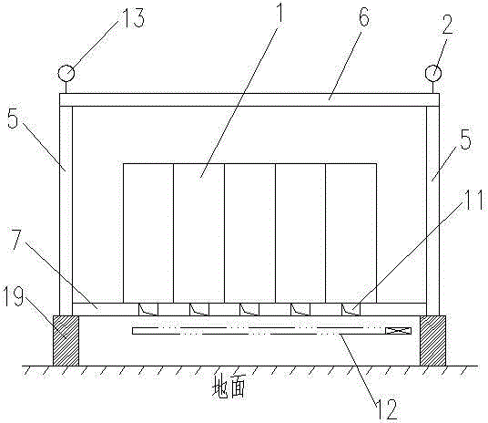 Modularization box type integral integrated electric control device for fuel gas power plant and installing method of modularization box type integral integrated electric control device