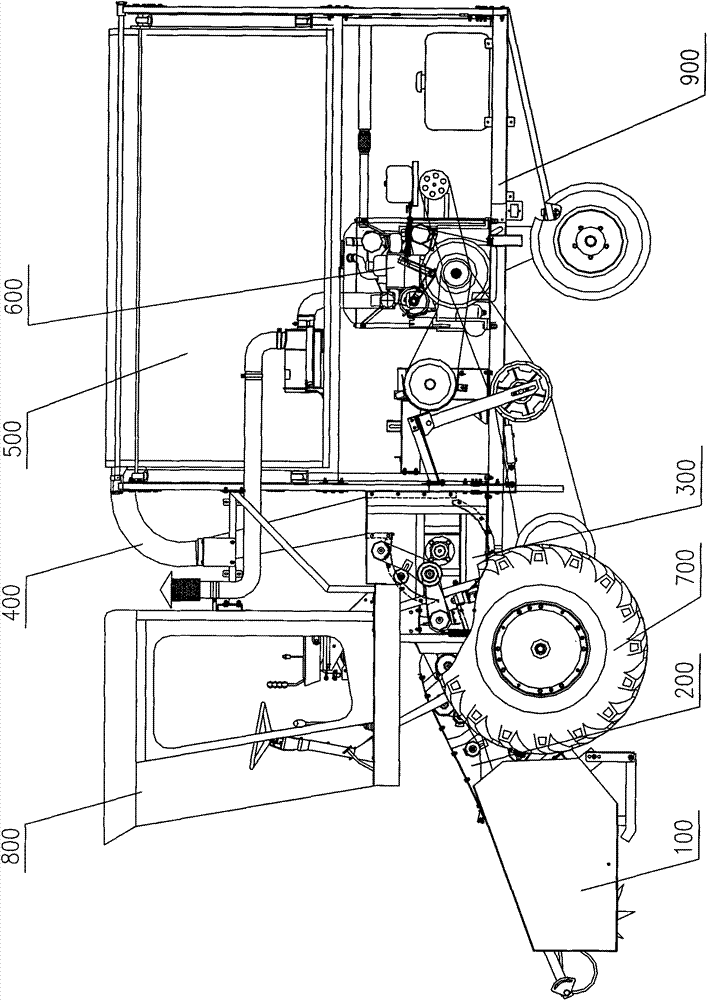 Straw harvesting method and straw harvesting machine