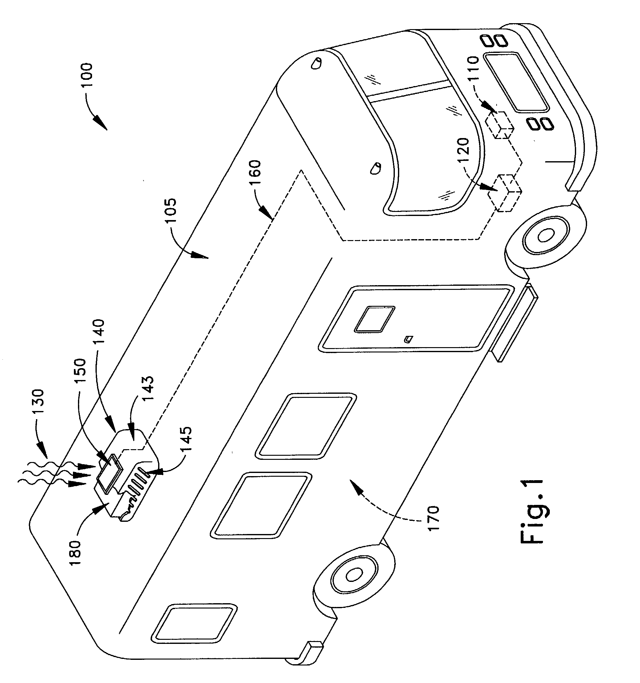 Solar panel and recreational vehicle arrangement