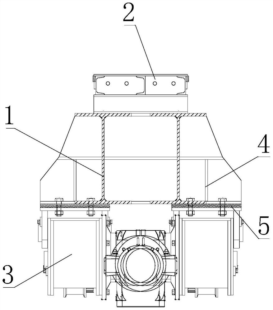 Movable trolley capable of achieving annular production of beams and slabs