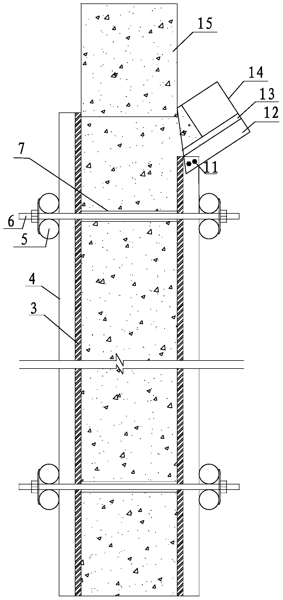 Formwork Design Check Calculation and Construction Method for Structural Column of Filled Wall