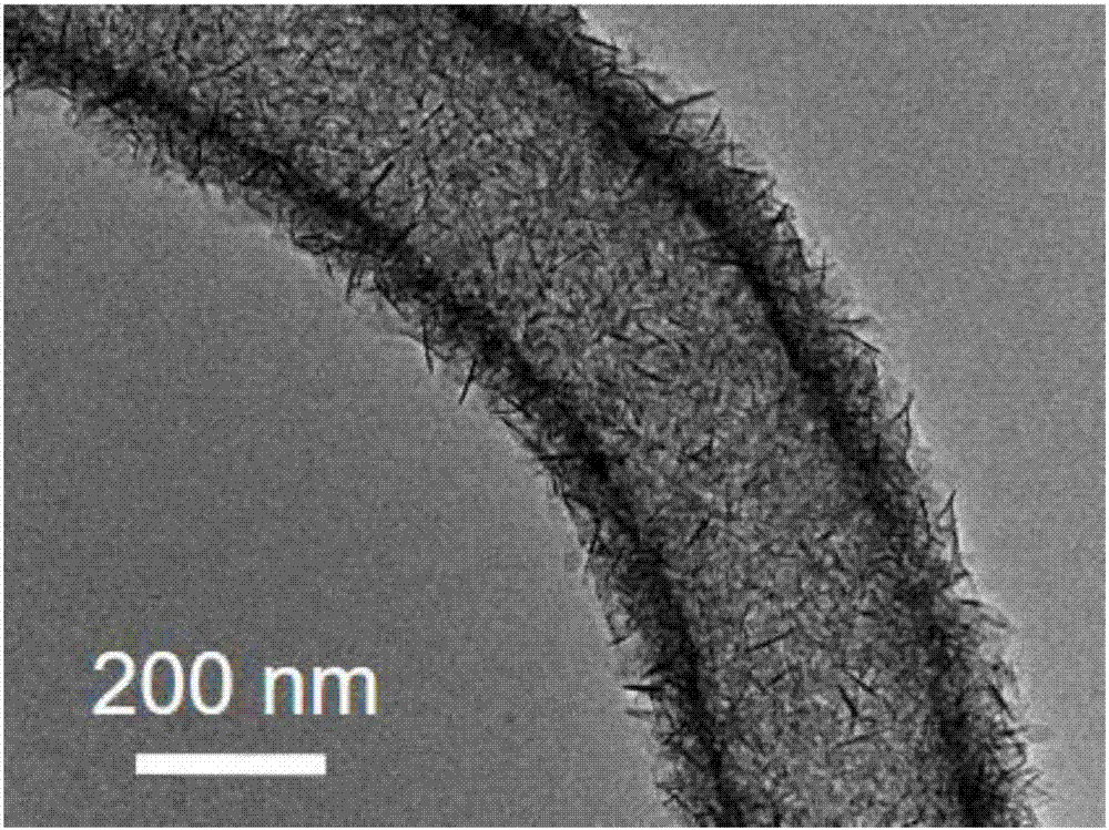 Metal hydroxide hollow nanotube, preparation method thereof and application thereof