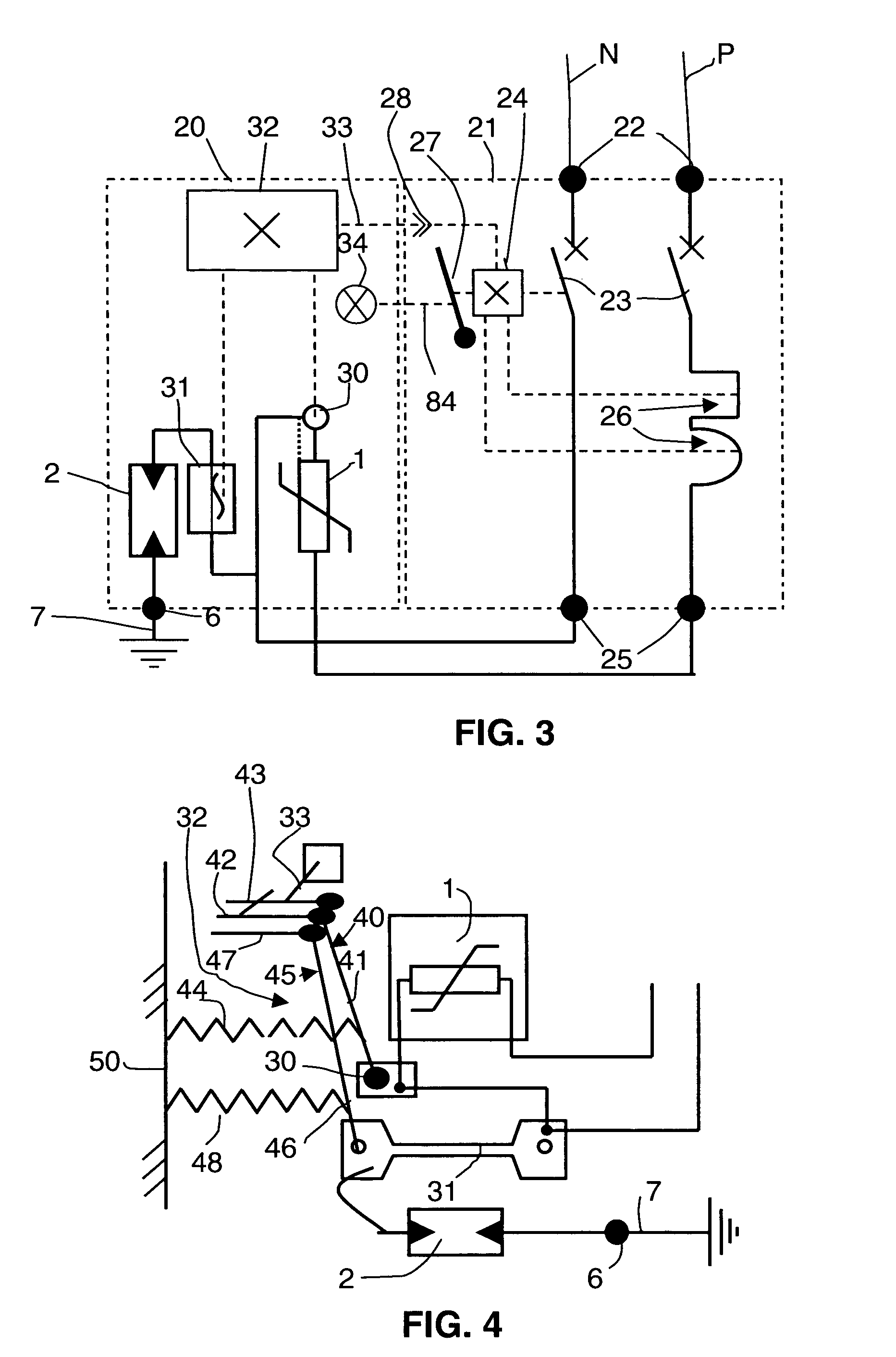 Voltage surge protection device