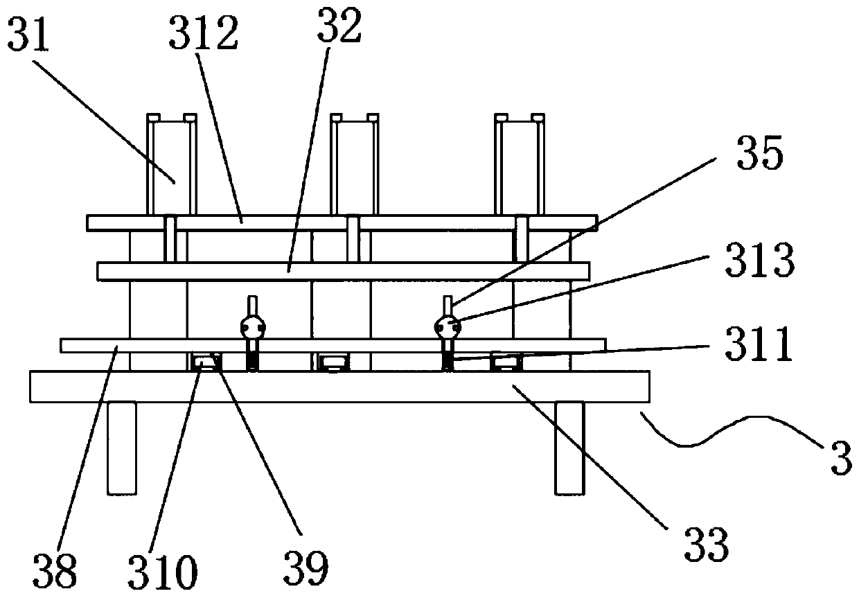 Semi-automatic production line for bamboo wood production